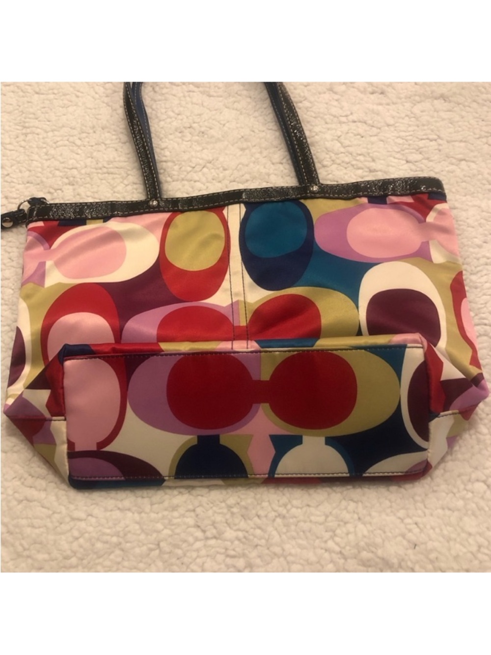 Coach Signature Multicolor Shoulder Bag - Picture 5 of 8